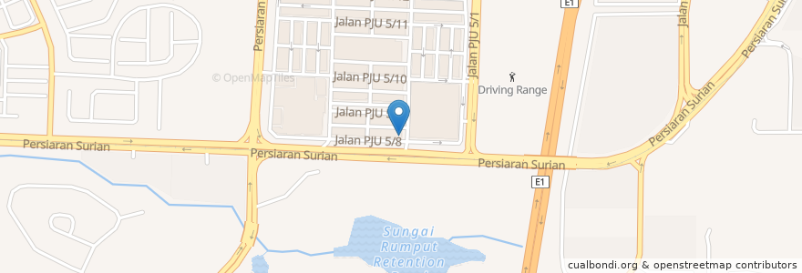 Mapa de ubicacion de UOB en مالزی, سلانگور, Petaling Jaya.