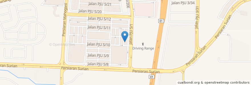Mapa de ubicacion de Ambank en Malesia, Selangor, Petaling Jaya.