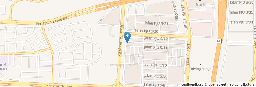 Mapa de ubicacion de Mega Chinese Methodist Church (Mega CMC) en Malezya, Selangor, Petaling Jaya.