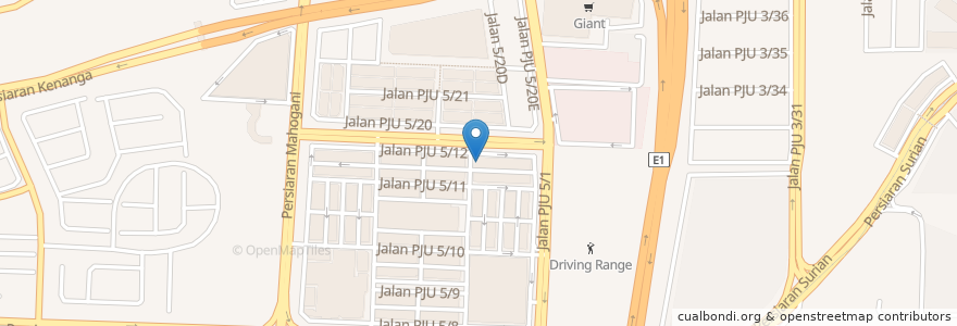 Mapa de ubicacion de Uncle Don's (Kota Damansara) en Malaysia, Selangor, Petaling Jaya.