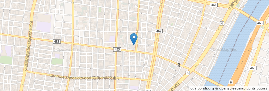 Mapa de ubicacion de 野中医院 en ژاپن, 東京都, 台東区.