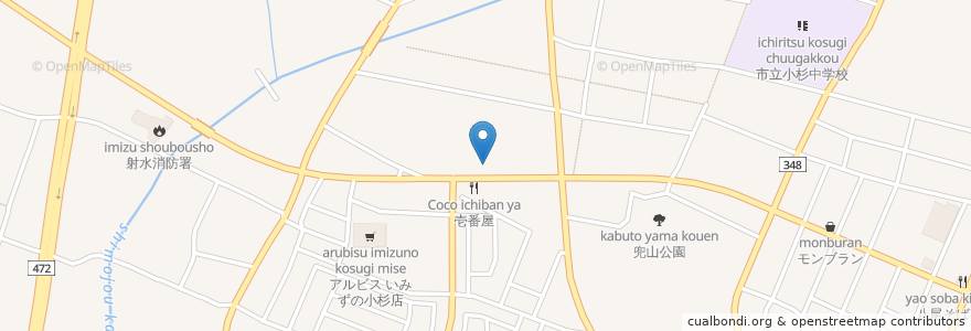 Mapa de ubicacion de サーティーワンアイスクリーム　小杉店 en Japão, 富山県, 射水市.