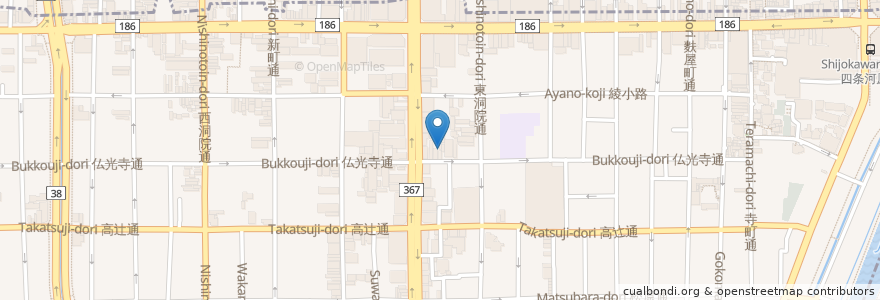 Mapa de ubicacion de ビストロ希味 en 일본, 교토부, 京都市.