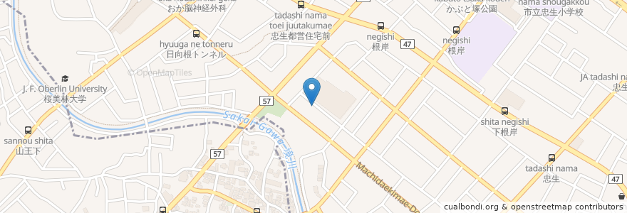 Mapa de ubicacion de 清水港 en اليابان, 東京都, 町田市.