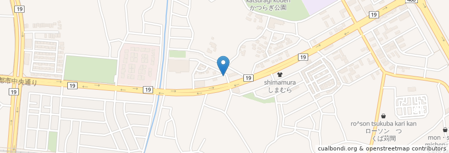 Mapa de ubicacion de HottoMotto en Japonya, 茨城県, つくば市.