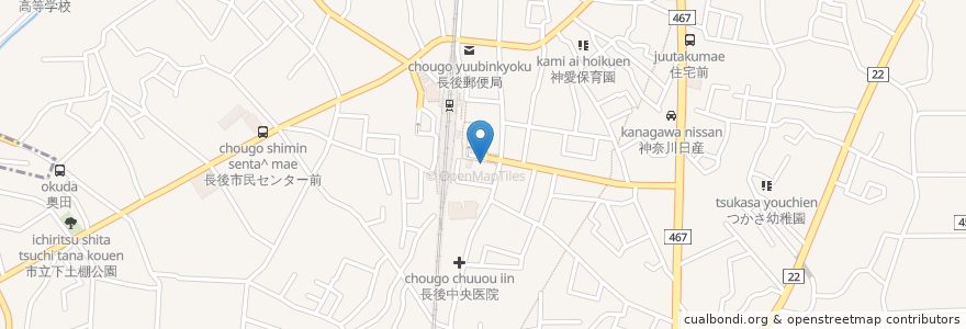 Mapa de ubicacion de こじま歯科クリニック en ژاپن, 神奈川県, 藤沢市.