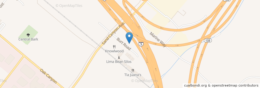 Mapa de ubicacion de Jack in the Box en United States, California, Orange County, Irvine.