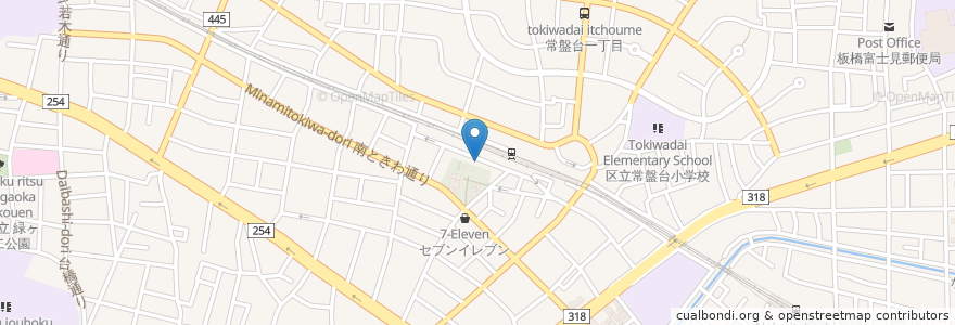 Mapa de ubicacion de 漁菜献舗 鳥新 en Japan, Tokio, 板橋区.