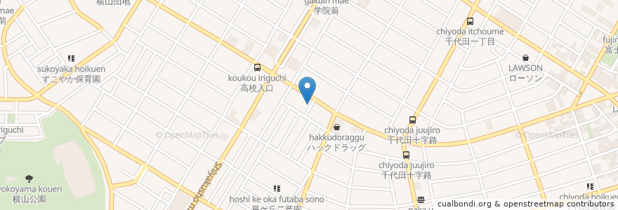 Mapa de ubicacion de 平塚信用金庫　相模原中央支店 en Japon, Préfecture De Kanagawa, 相模原市, 中央区.
