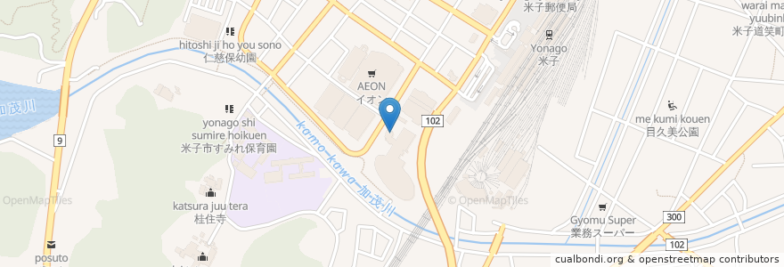 Mapa de ubicacion de レストラン　ル・ポルト en 日本, 鳥取県, 米子市.