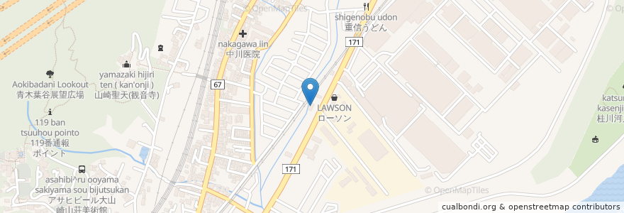Mapa de ubicacion de Moon Talk Cafe en ژاپن, 京都府, 乙訓郡, 大山崎町.