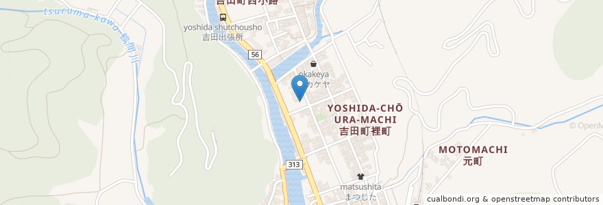Mapa de ubicacion de いわむらクリニック en 日本, 愛媛県, 宇和島市.
