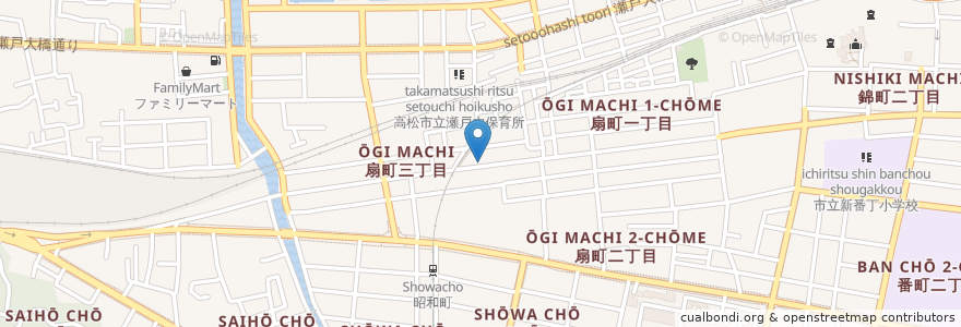 Mapa de ubicacion de Panasonic battery en ژاپن, 香川県, 高松市.