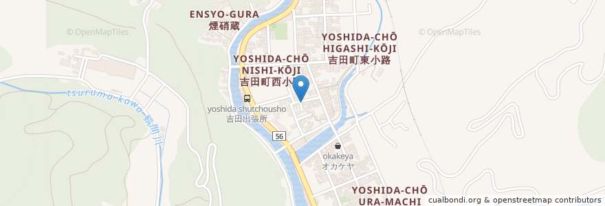 Mapa de ubicacion de 井上英語塾 en 日本, 愛媛県, 宇和島市.
