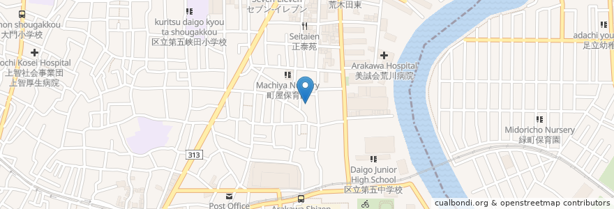 Mapa de ubicacion de 杉の湯(跡) en Japonya, 東京都.