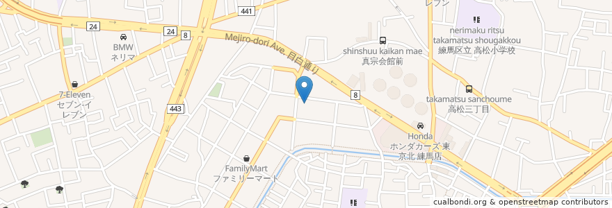 Mapa de ubicacion de 紙材開発 en 일본, 도쿄도, 練馬区.