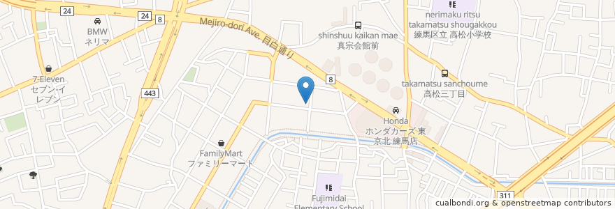Mapa de ubicacion de ニューミナ en 日本, 东京都/東京都, 練馬区.