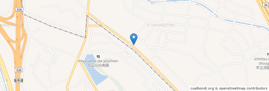 Mapa de ubicacion de 居酒屋なごみ 深阪店 en 日本, 大阪府, 堺市, 南区.
