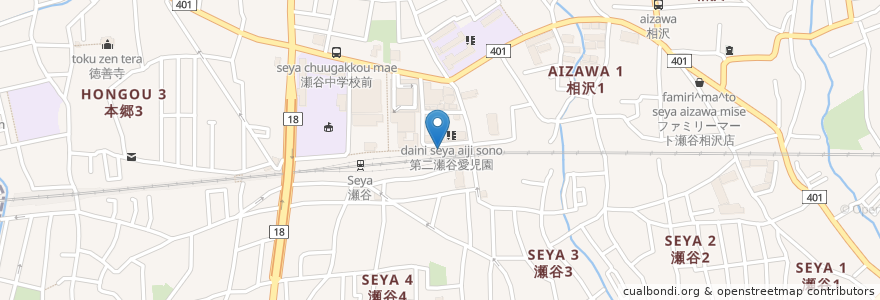 Mapa de ubicacion de ちよだ鮨 en 日本, 神奈川県, 横浜市, 瀬谷区.