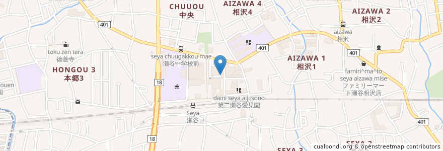 Mapa de ubicacion de タイムズ en Japan, Präfektur Kanagawa, Yokohama, 瀬谷区.