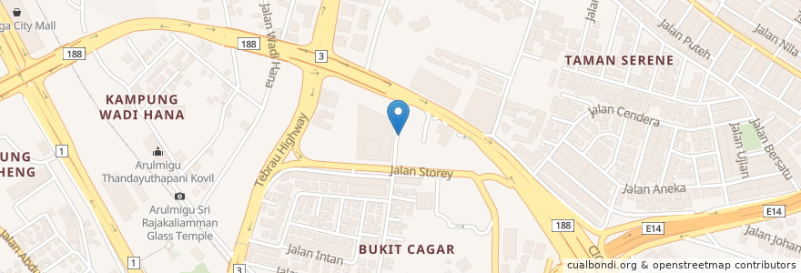 Mapa de ubicacion de Young Night Cafe en 말레이시아, Iskandar Malaysia, Iskandar Malaysia, Johor Bahru, Johor Bahru.