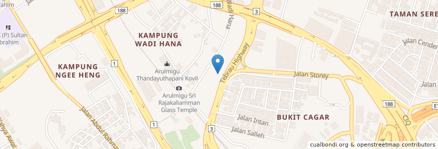 Mapa de ubicacion de Kedai Makanan Dan Minuman Milkshake Playhaus Cafe Bistro en マレーシア, Iskandar Malaysia, Iskandar Malaysia, Johor Bahru, Johor Bahru.