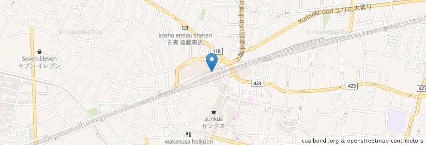 Mapa de ubicacion de Amazon Hub ロッカー - コウノトリ en 日本, 東京都, 世田谷区.