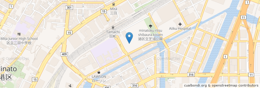 Mapa de ubicacion de Amazon Hub ロッカー - キンモクセイ en Japonya, 東京都, 港区.