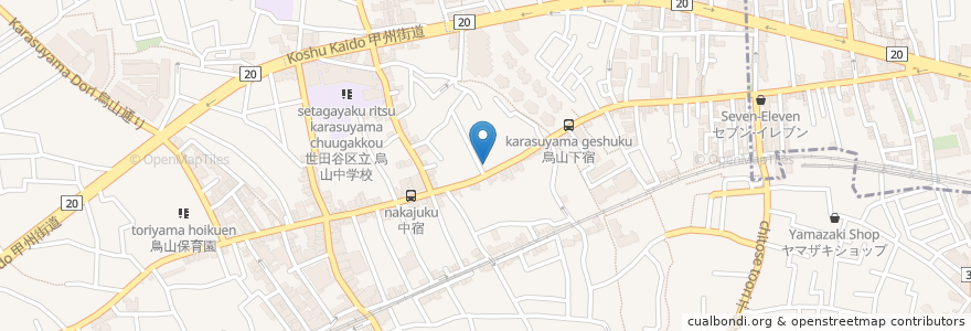 Mapa de ubicacion de Amazon Hub ロッカー - おでん en Japonya, 東京都, 世田谷区.
