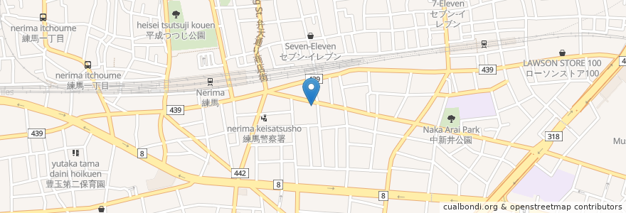 Mapa de ubicacion de Amazon Hub ロッカー - うすざくら en 日本, 東京都, 練馬区.
