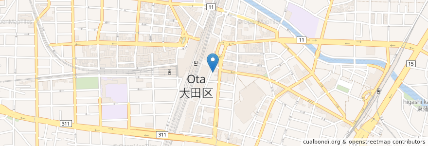 Mapa de ubicacion de Amazon Hub ロッカー - アジサイ en ژاپن, 東京都, 大田区.