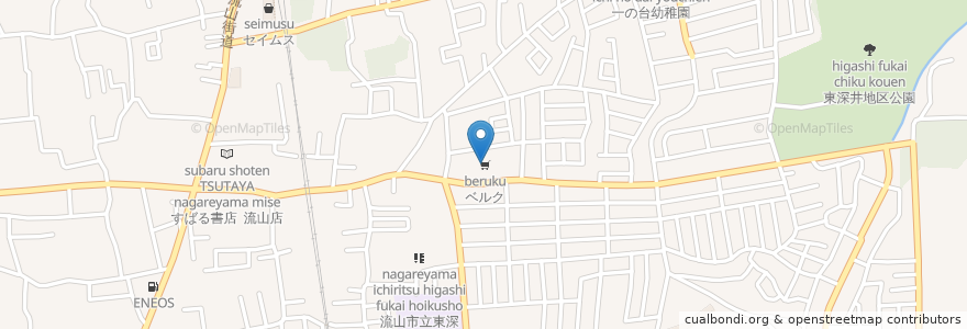 Mapa de ubicacion de Amazon Hub ロッカー - クマタカ en 日本, 千葉県, 流山市.