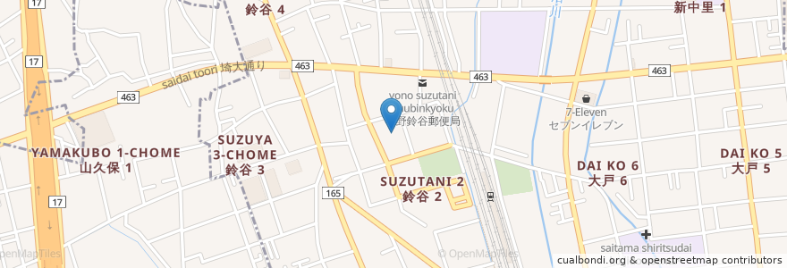 Mapa de ubicacion de Amazon Hub ロッカー - コガモ en ژاپن, 埼玉県, さいたま市, 中央区.