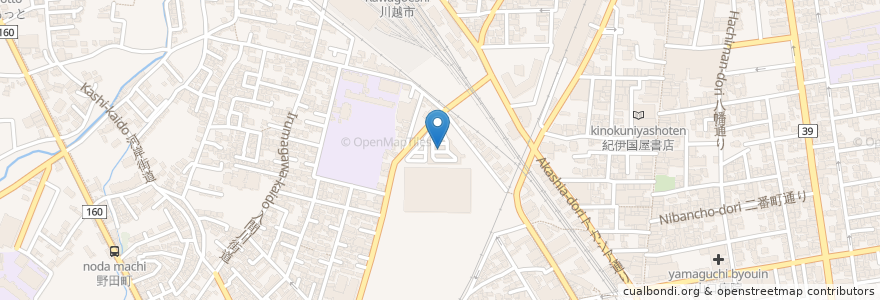 Mapa de ubicacion de Amazon Hub ロッカー - カレイ en 일본, 사이타마현, 川越市.