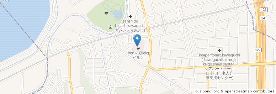 Mapa de ubicacion de Amazon Hub ロッカー - ベニマシコ en Япония, Сайтама, 川口市.