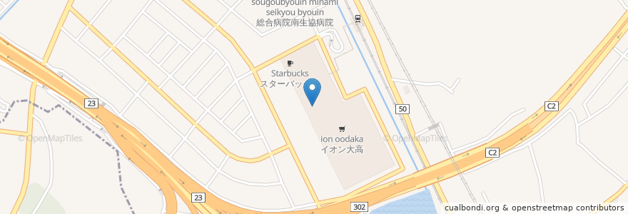 Mapa de ubicacion de まるは食堂 en Japan, Präfektur Aichi, 名古屋市, 緑区.