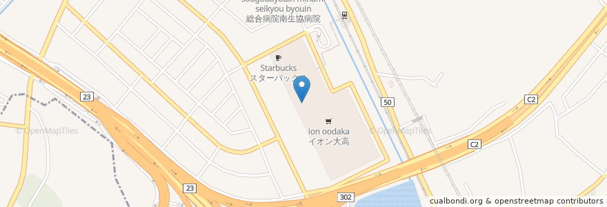 Mapa de ubicacion de ヴィレッジヴァンガードダイナー en Япония, Айти, 名古屋市, 緑区.