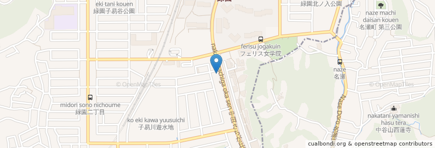 Mapa de ubicacion de 緑園歯科医院 en Japan, Präfektur Kanagawa, Yokohama, 泉区.