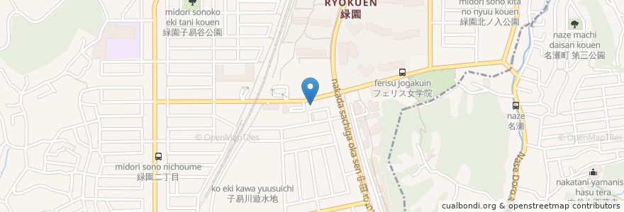 Mapa de ubicacion de なおき歯科 en اليابان, كاناغاوا, 横浜市, 泉区.