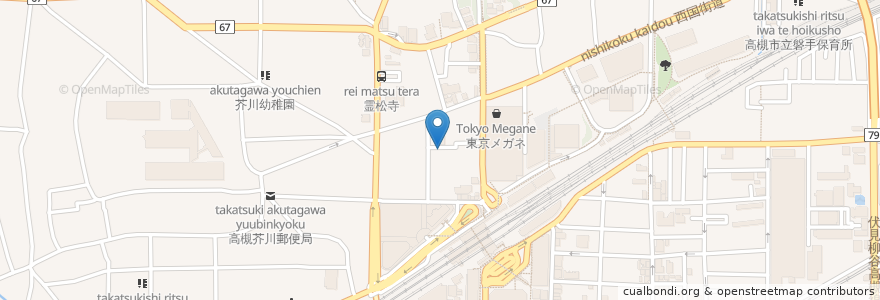 Mapa de ubicacion de dining room GOO en Japan, 大阪府, 高槻市.