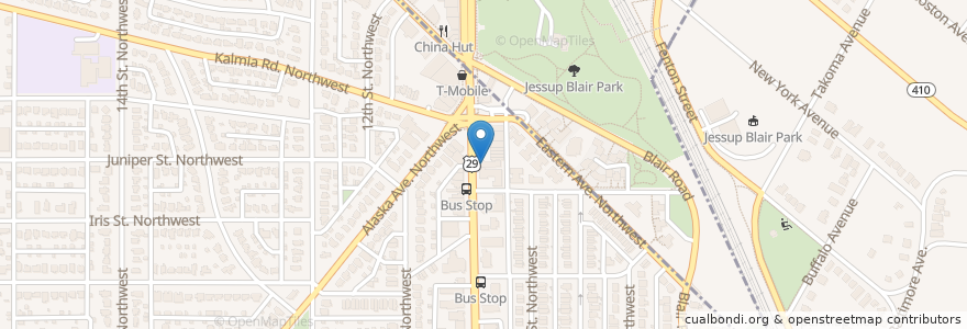 Mapa de ubicacion de San Miguel School en 미국, 워싱턴 D.C., 워싱턴.