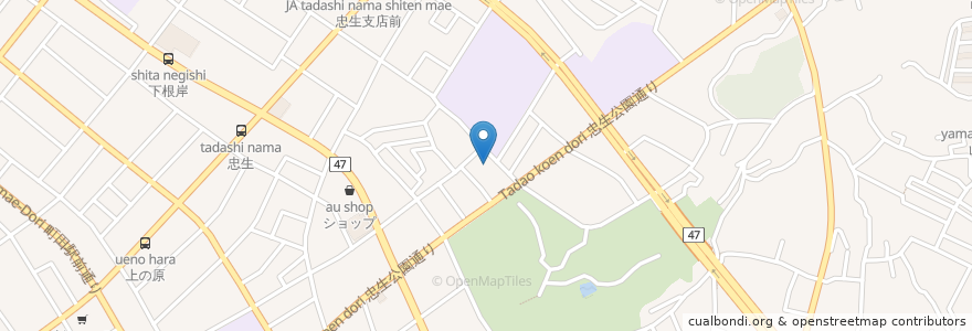 Mapa de ubicacion de 子どもセンターただＯＮ en 日本, 東京都, 町田市.