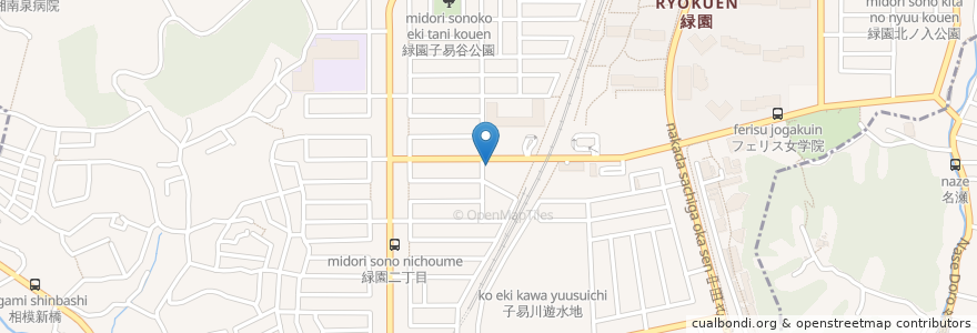 Mapa de ubicacion de KidsDuo en Japan, 神奈川県, Yokohama, 泉区.