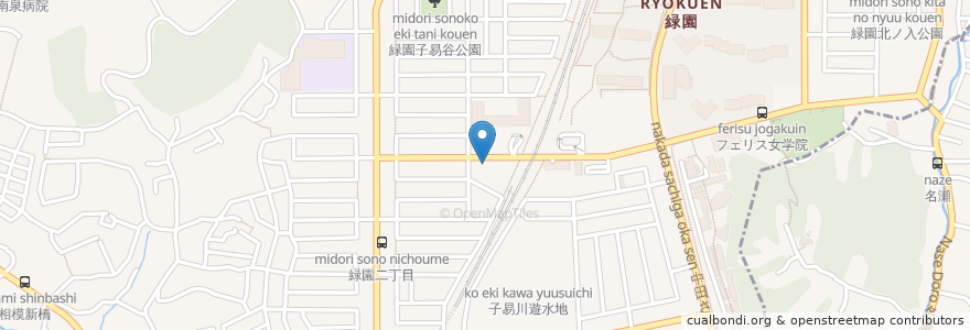 Mapa de ubicacion de ヤマハ音楽教室 en Japón, Prefectura De Kanagawa, Yokohama, 泉区.