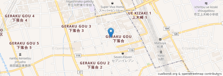 Mapa de ubicacion de 歯科与野医院 en Япония, Сайтама, Сайтама, 中央区, 浦和区.