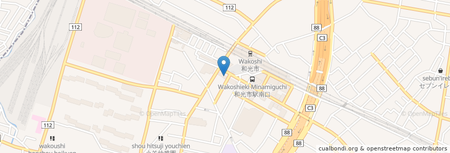 Mapa de ubicacion de Italian Tomato Cafe Jr. en اليابان, 埼玉県, 和光市.