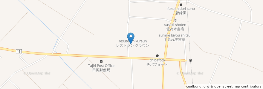 Mapa de ubicacion de みちくさ en Japón, Prefectura De Miyagi, 大崎市.