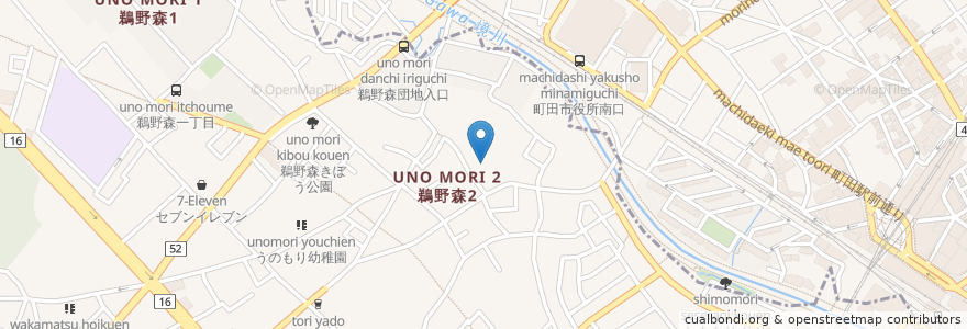 Mapa de ubicacion de 日枝神社 en Japón, Prefectura De Kanagawa, Tokio, 相模原市, Machida, 南区.