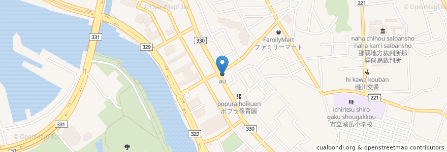 Mapa de ubicacion de こどら en اليابان, أوكيناوا, ناها.