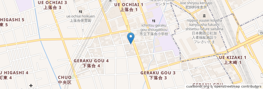 Mapa de ubicacion de 杉山歯科医院 en Japão, 埼玉県, さいたま市, 中央区.